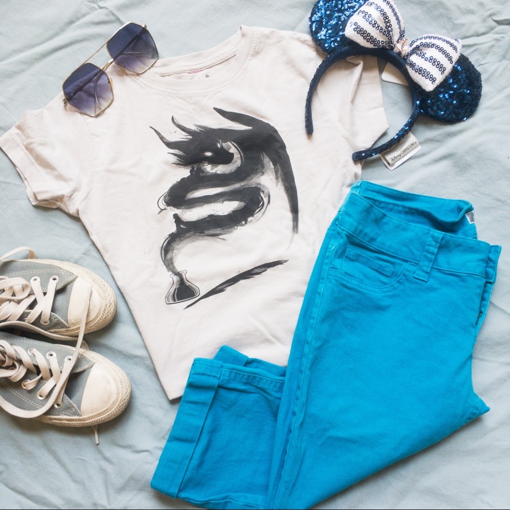 Bright Blue Capris